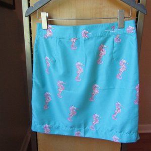 Bermuda Style Seahorse Skirt NWOT